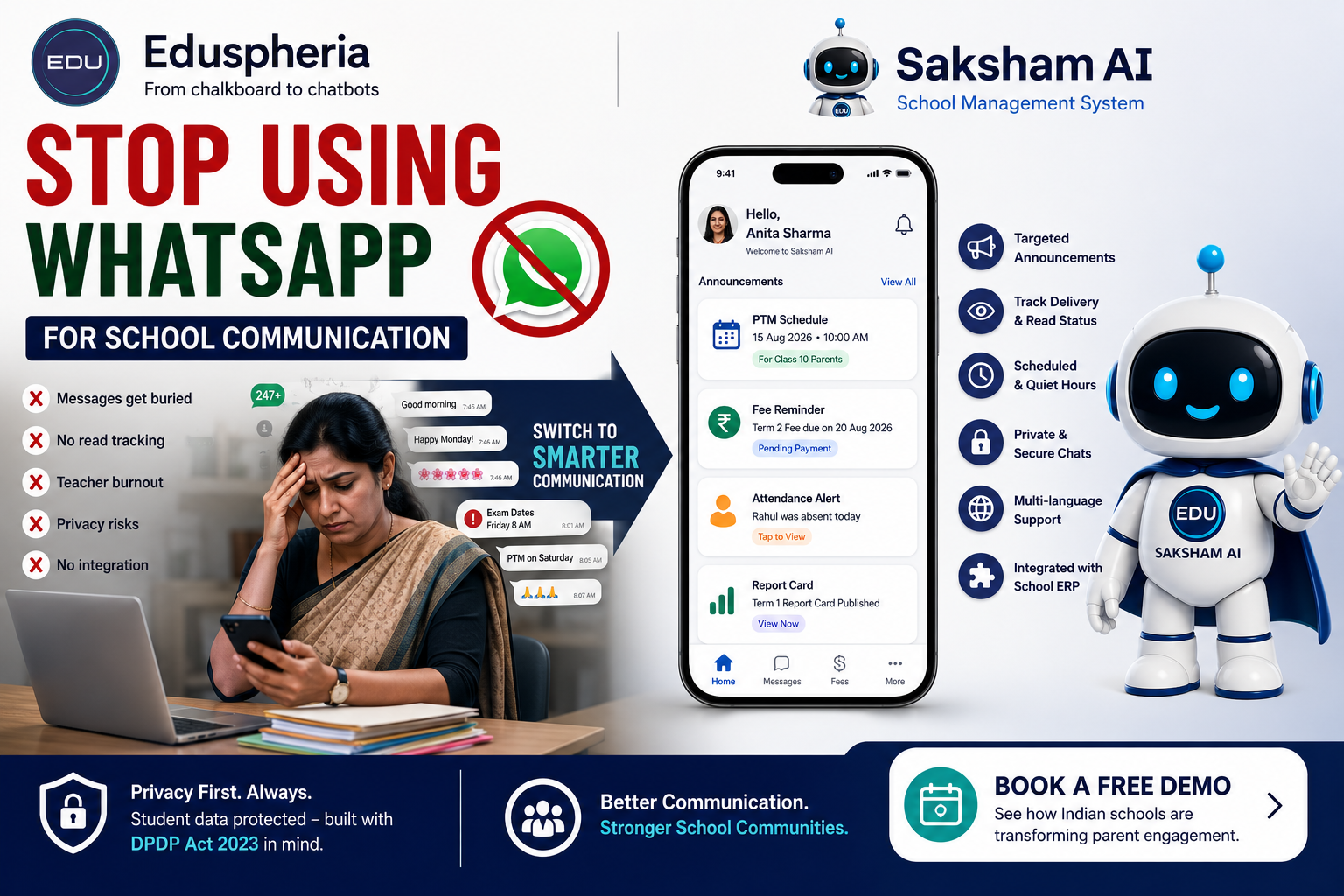 Stop Using WhatsApp: Get a Real School Parent Communication App