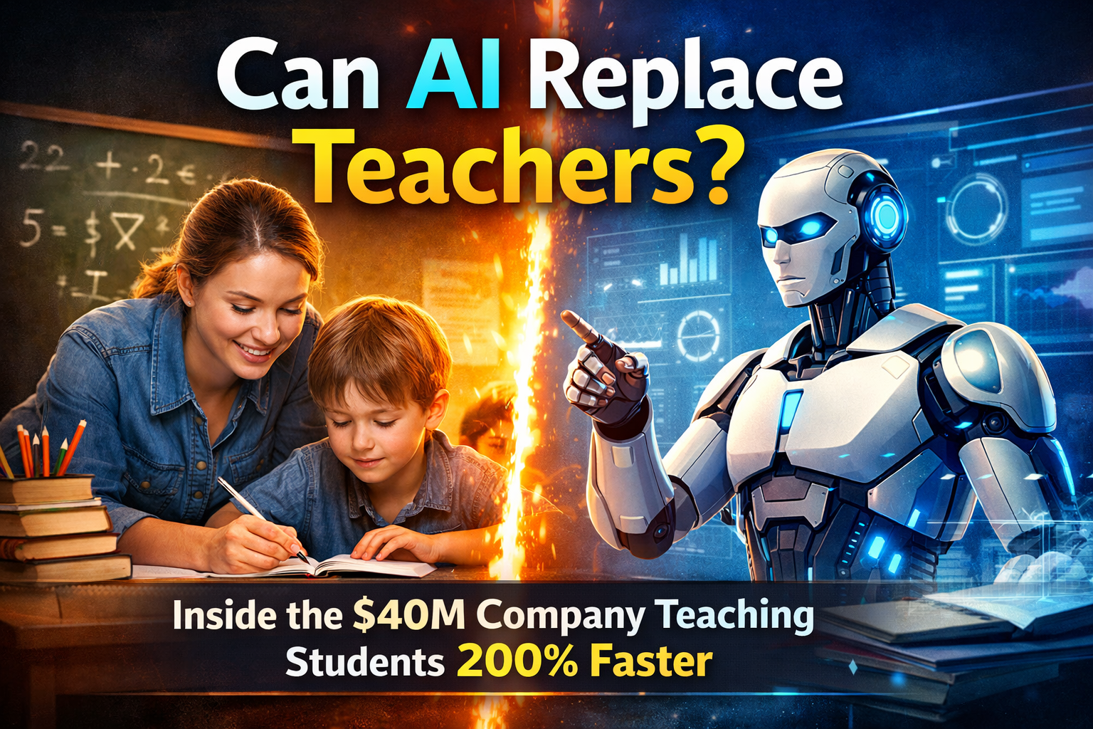Can AI Replace Teachers? Inside the $40M Company Teaching Students 200% Faster