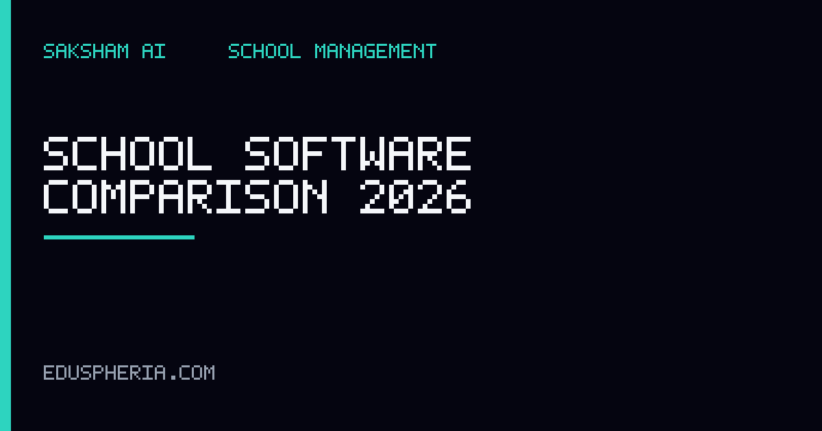 School Software Comparison in India: 2026 Buyer's Scorecard